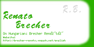 renato brecher business card